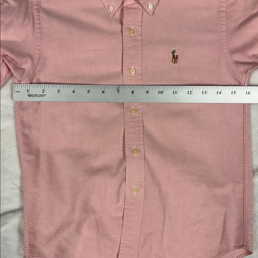 Polo Ralph Lauren Boy's Cotton Oxford Shirt Pink Size 7 Pony Preppy Classic - Picture 7 of 9